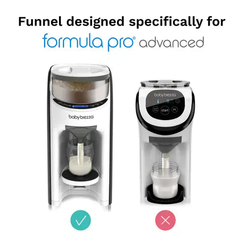 Baby Brezza replacement funnel and cover set, imported from the UK