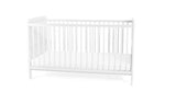 Baby Elegance Travis Baby Cot Bed with Mattress - White - McGrocer