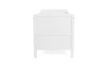 Baby Elegance Travis Baby Cot Bed with Mattress - White - McGrocer