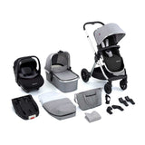 Babymore MeMore V2 i-Size Travel System Pecan - Silver - McGrocer
