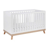 Babymore Mona Cot Bed - White - McGrocer