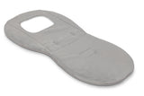 Oyster 3 grey fur seat liner for pushchair - British product
