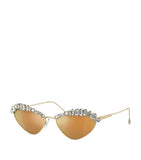 Swarovski crystal-embellished cat-eye sunglasses - British product