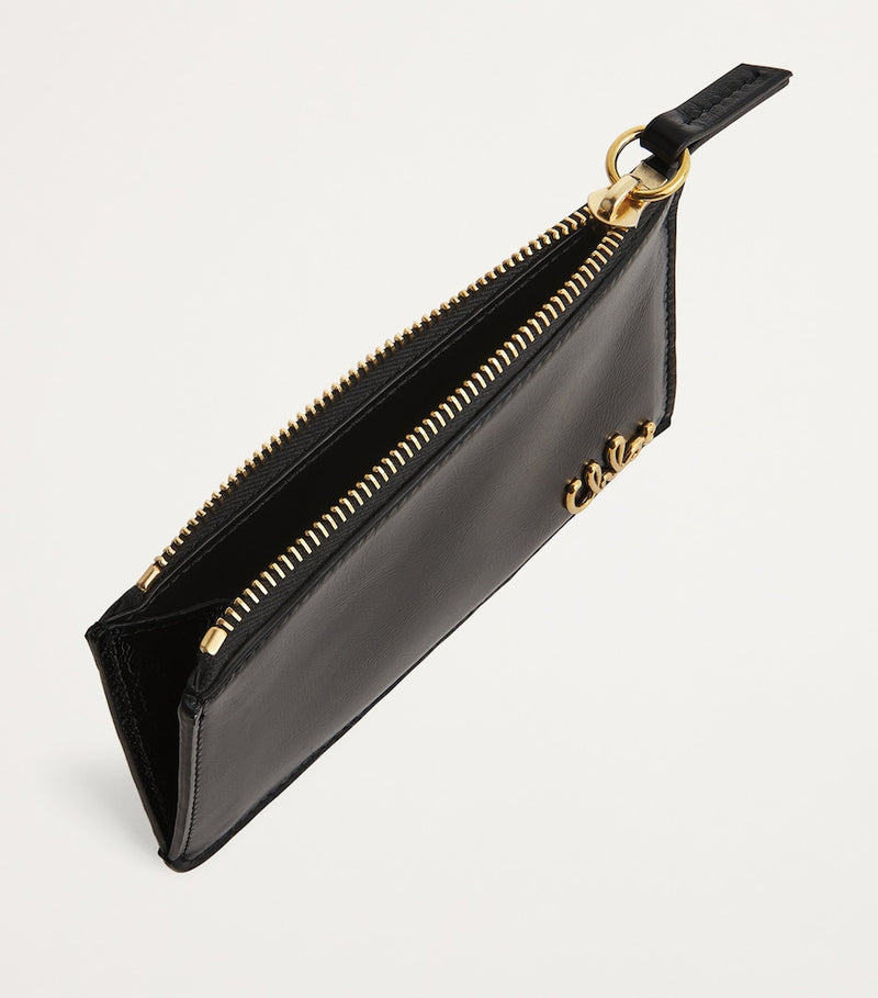 Chloé small calfskin zipped card holder, imported from the UK