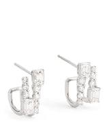 Harrods SHAY White Gold and Diamond Double Stick Stud Earrings- Buy online at McGrocer