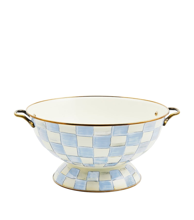 MacKenzie-Childs Sky Check everything bowl 33cm (British brand)