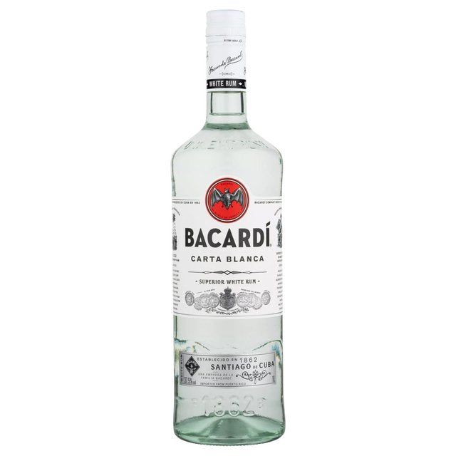 Bacardi Carta Blanca Superior White Rum 1L - McGrocer