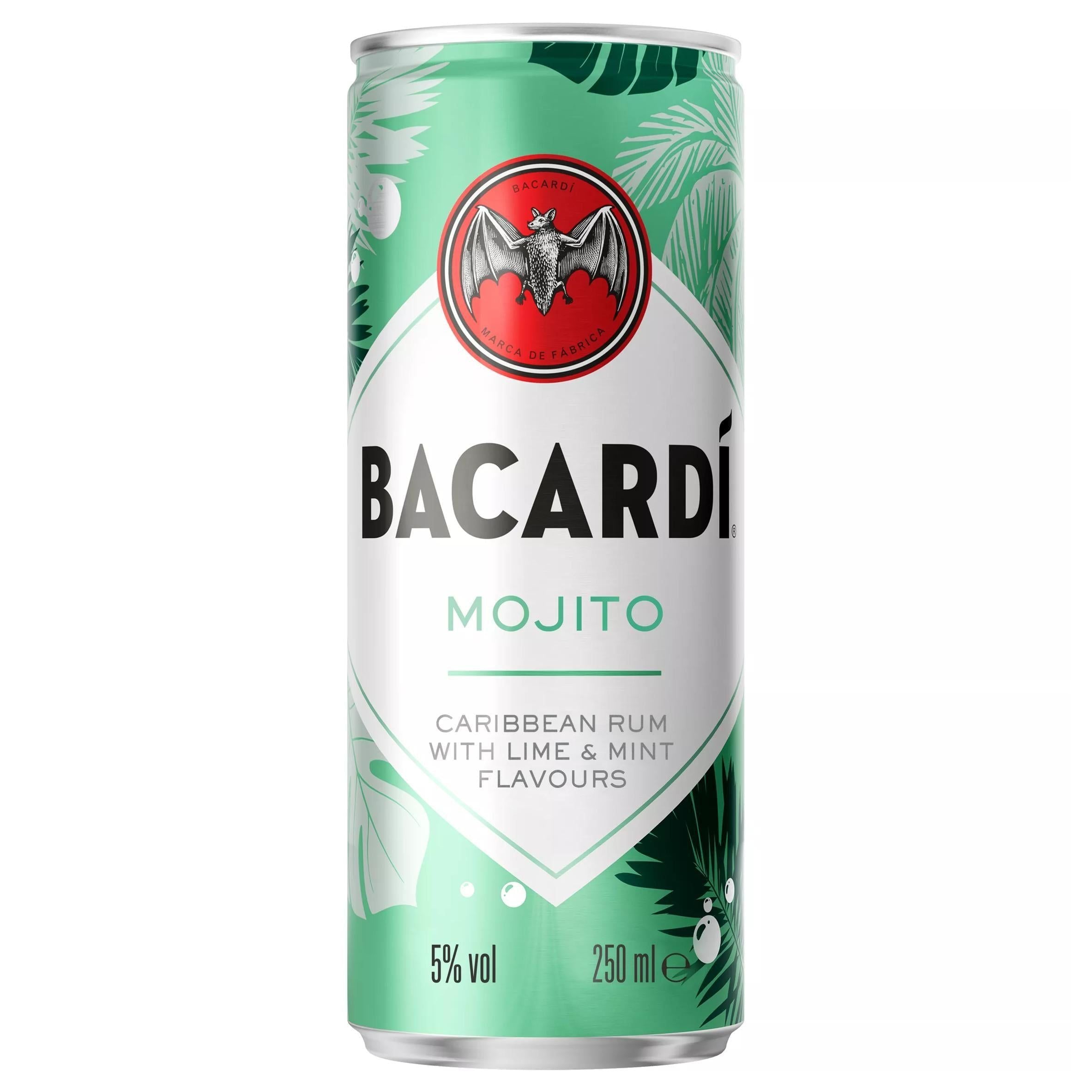 Bacardi Mojito Premix Rum Cocktail 25cl - McGrocer