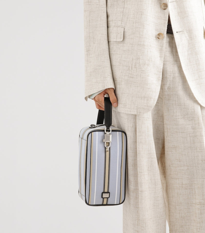 Dolce&Gabbana striped lock top-handle bag - British product