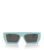 Tiffany & Co. injected rectangular sunglasses with blue tips, from the UK