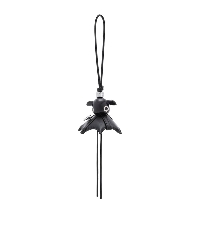 LOEWE leather biker Puzz charm black lambskin - British product