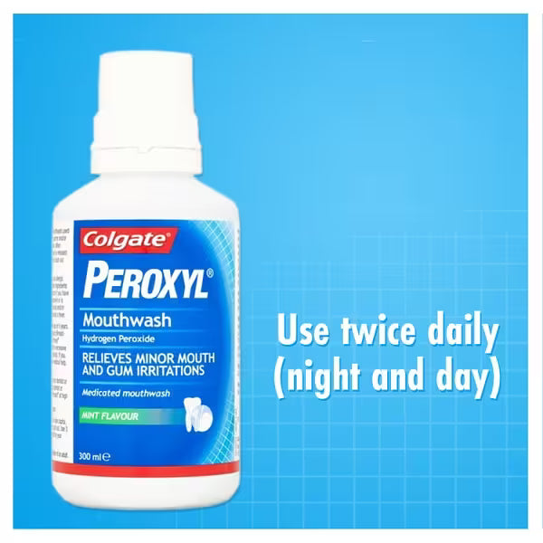 Colgate Peroxyl mouthwash 300ml - British product
