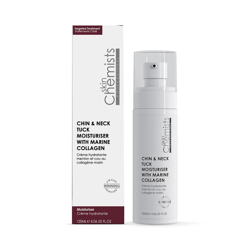 skinChemists Chin & Neck Tuck Moisturiser with Marine Collagen 120ml - British product