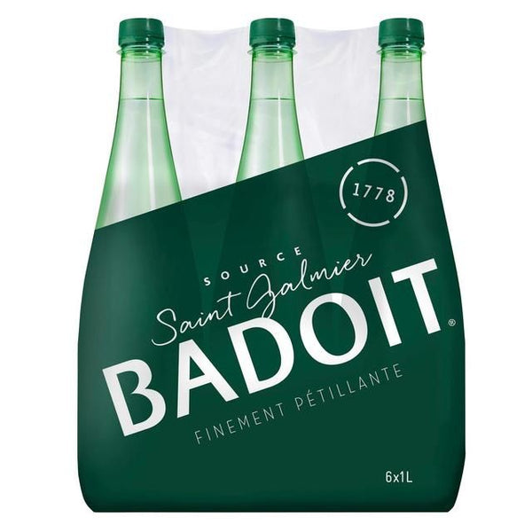 Badoit Sparkling Mineral Water 6 x 1L