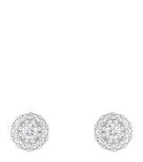 Harrods Boucheron White Gold and Diamond Etoile de Paris Stud Earrings- Buy online at McGrocer