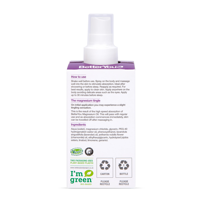 BetterYou Magnesium Sleep Spray 100ml - British product