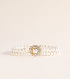 Self-Portrait crystal and faux pearl choker, British brand