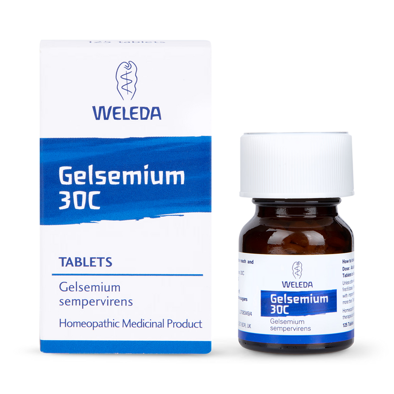 Weleda Gelsemium 30c homeopathic tablets 125 count (British brand)