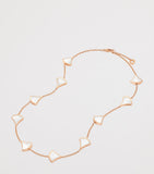 Bvlgari rose gold mother-of-pearl necklace (British brand)