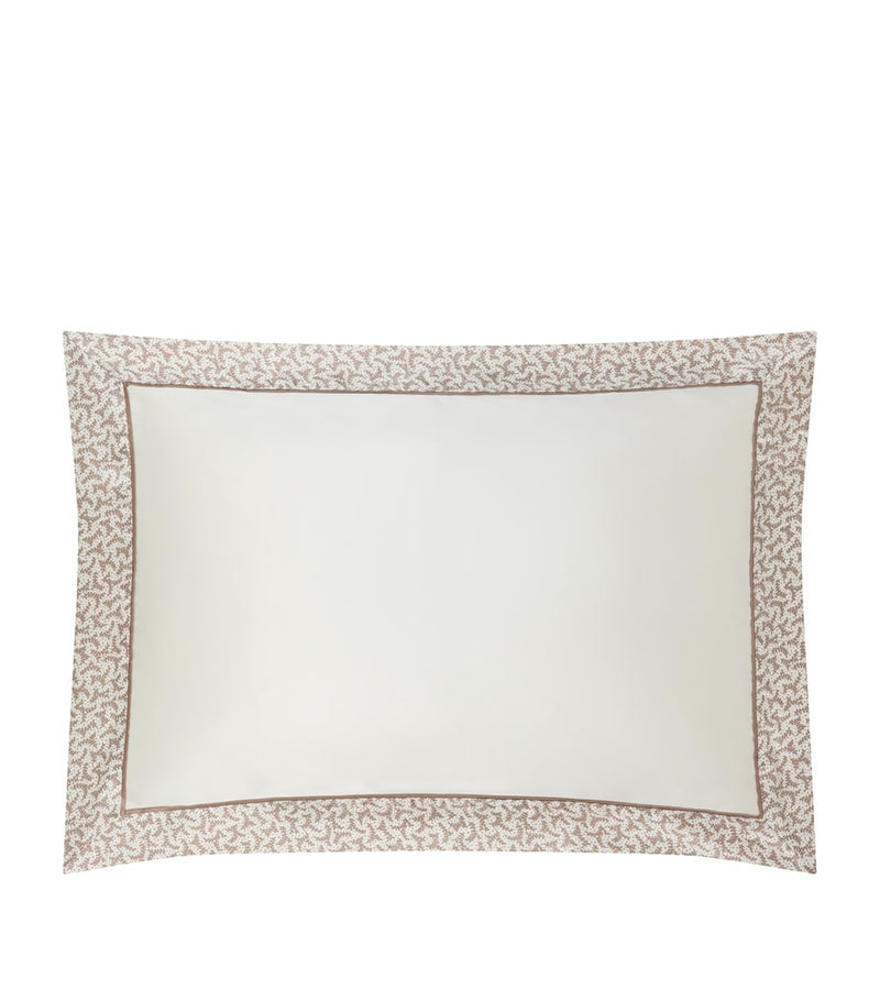 Gingerlily mulberry silk fern border Oxford pillowcase 50x70cm, UK version
