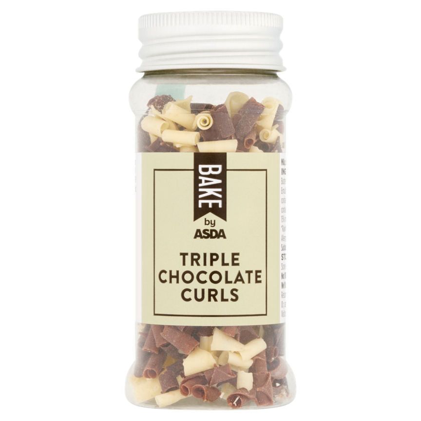 BAKE by ASDA Triple Chocolate Curls 30g - McGrocer