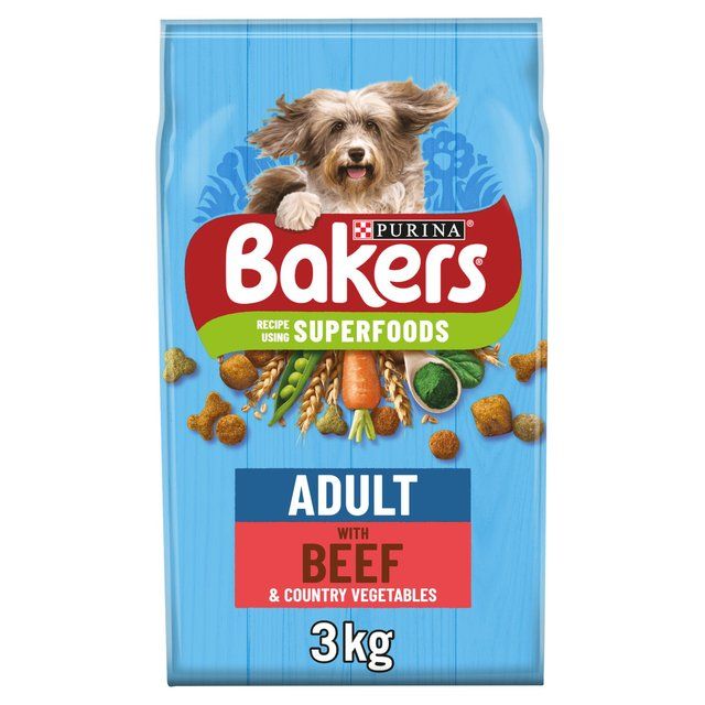 Bakers Beef with Vegetables Dry Dog Food   3kg - McGrocer