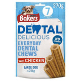 Bakers Dental Delicious Large Chicken Dog Chews 270g - McGrocer
