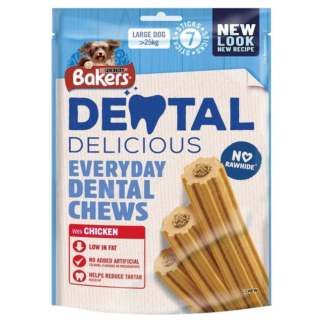 Bakers Dental Delicious Large Chicken Dog Chews 270g - McGrocer