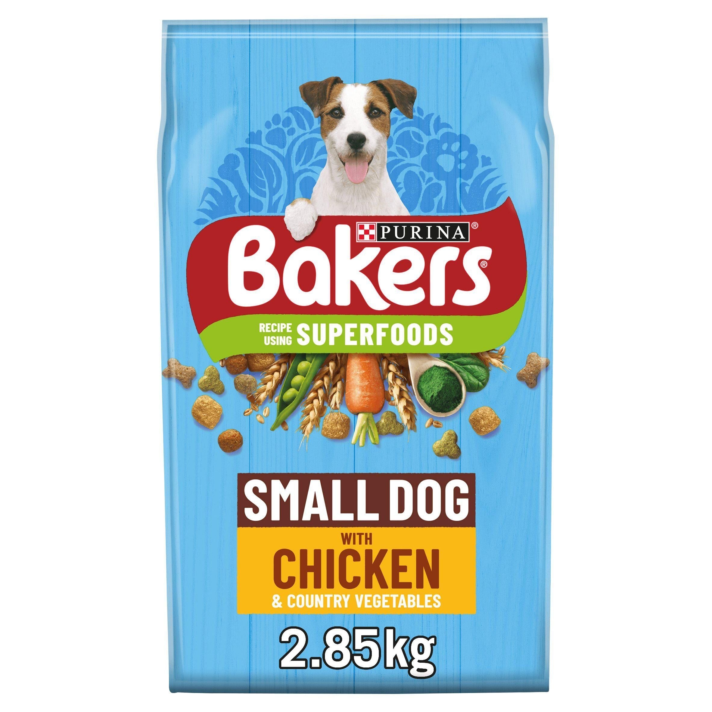 Bakers Small Dry Dog Food Chicken and Veg 2.85kg - McGrocer