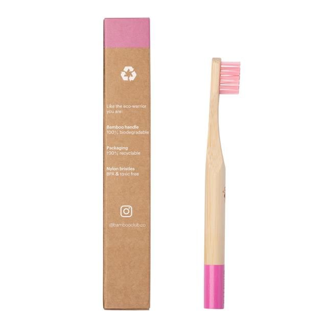 Bamboo Club Bambino Pink Kids Toothbrush - McGrocer