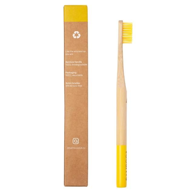 Bamboo Club Yellow Adult Toothbrush - McGrocer