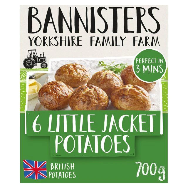 Bannisters Farm 6 Little Jacket Potatoes 700g - McGrocer