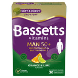 Bassetts Vitamins Man 50+ Multivitamins & Multiminerals Orange & Lime Flavour Pastilles x30 - McGrocer