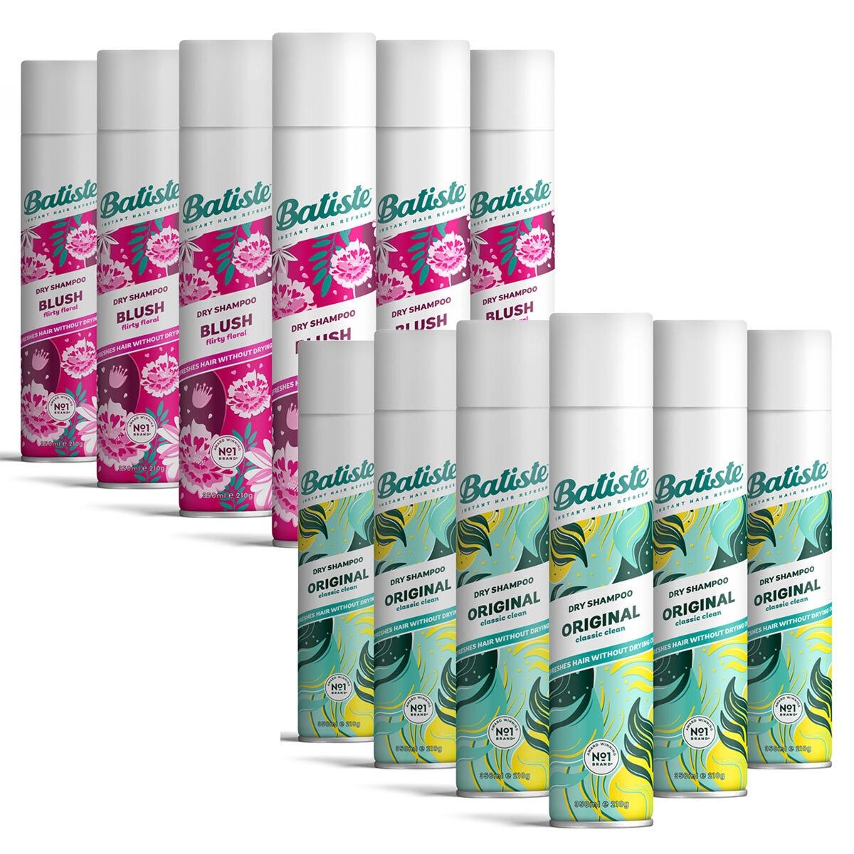 Batiste Dry Shampoo in 2 Varieties, 6 x 350ml - McGrocer