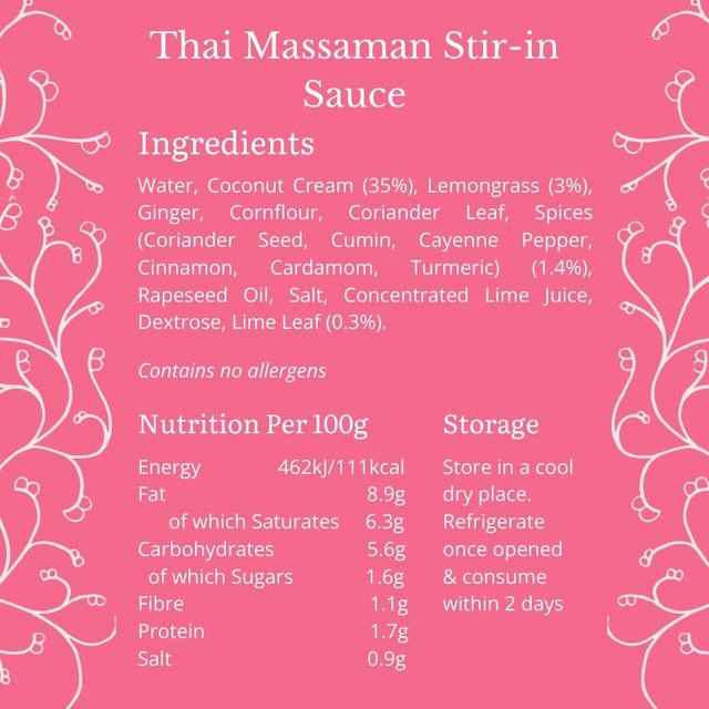 Bay's Kitchen Thai Massaman Stir-in Sauce 260g - McGrocer