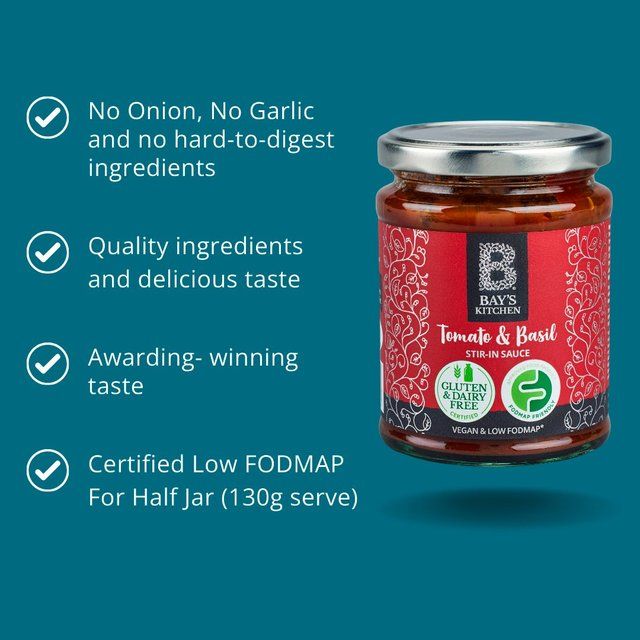 Bay's Kitchen Tomato & Basil Stir-in Low Fodmap Sauce 260g - McGrocer