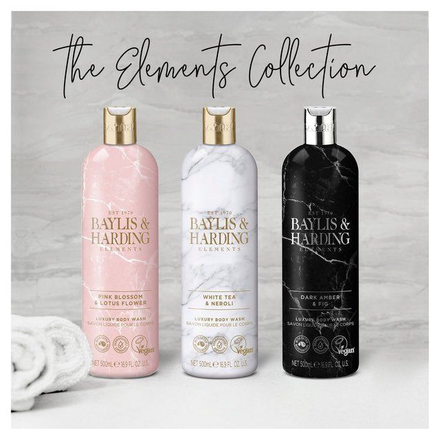 Baylis & Harding Elements Body Wash - Dark Amber & Fig   500ml - McGrocer