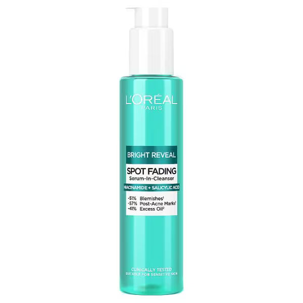 L'Oréal Paris Bright Reveal spot fading serum cleanser, UK version