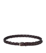 Harrods Brunello Cucinelli Leather Woven Belt- Buy online at McGrocer