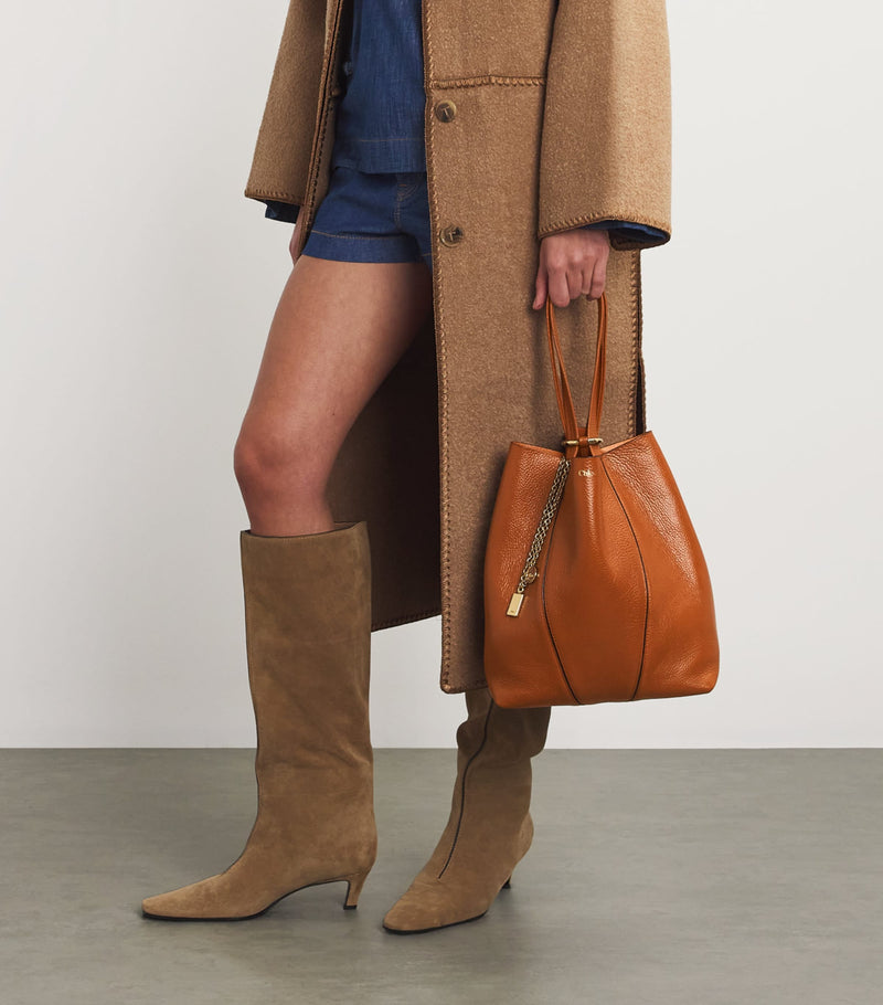 Chloé medium calfskin Spin tote bag, UK version
