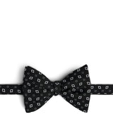 Harrods Dunhill Mulberry Silk Printed Bow Tie- Buy online at McGrocer