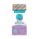 Holland & Barrett Health & Her Conception Plus IVF Suitable Fertility Supplement 60 Capsules and 30 Tablets- Buy online at McGrocer