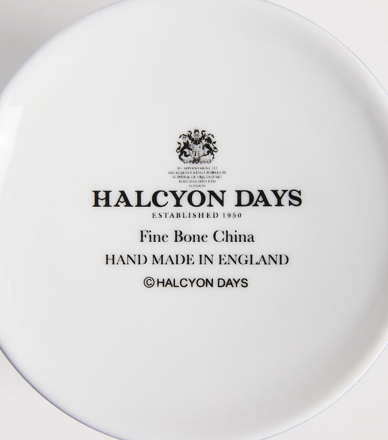 Halcyon Days hearts trellis enamel mug - British product