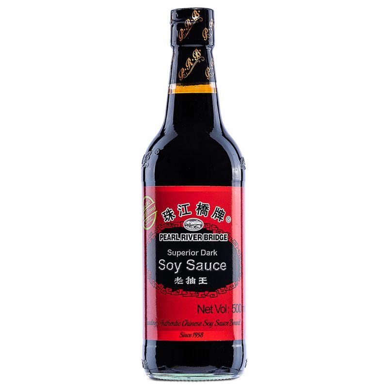Pearl River Bridge superior dark soy sauce large bottle, UK version