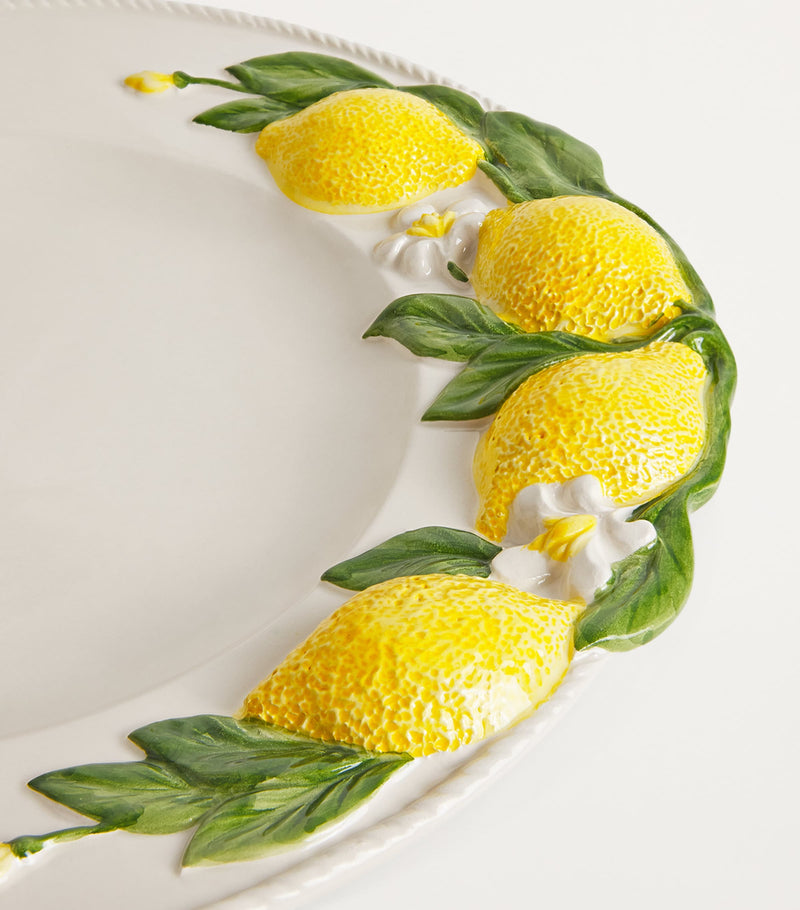 Les-Ottomans lemon ceramic plate 19cm - British product