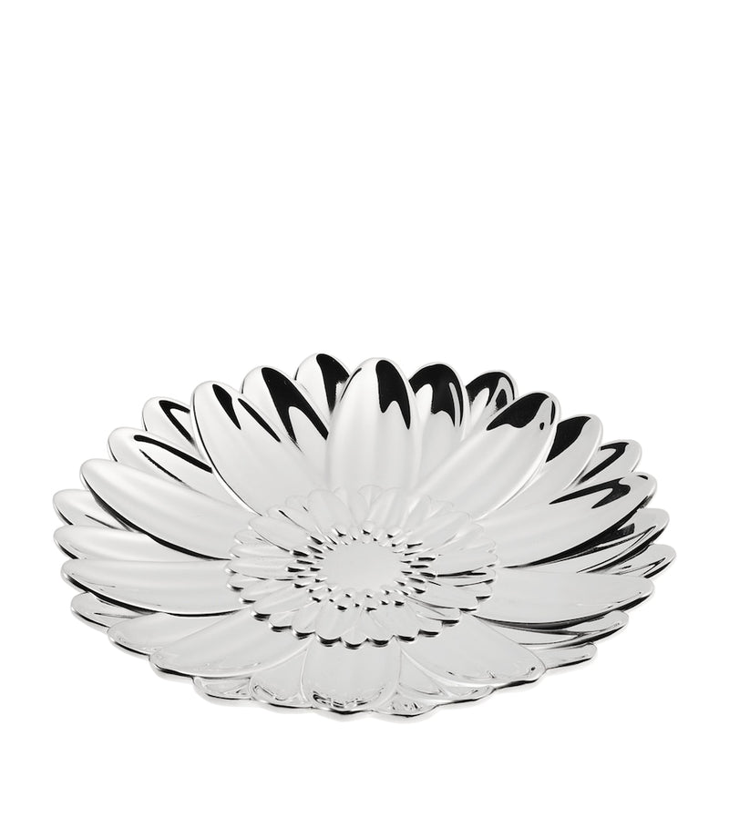 Christofle silver-plated L'herbier germini bowl 11.5cm, imported from the UK