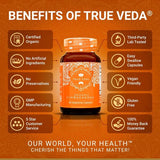 True Veda Organic Ashwagandha KSM-66 60 capsules (British brand)
