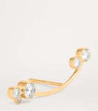 Sophie Bille Brahe gold diamond single earring (British brand)