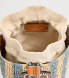 Valentino Garavani straw VLogo signature bucket bag, UK version