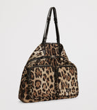Dolce&Gabbana leopard-print crossbody bag in nylon and leather - British product